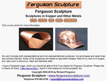 Tablet Screenshot of fergusonsculpture.com